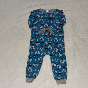 George Blue and Gray Footie Pajamas
